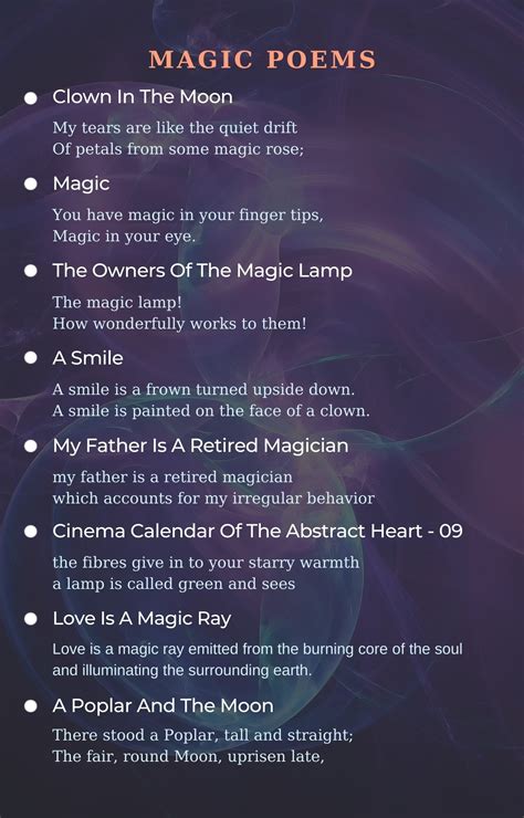The Mystical World of Magic Poems Unveiled
